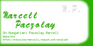 marcell paczolay business card